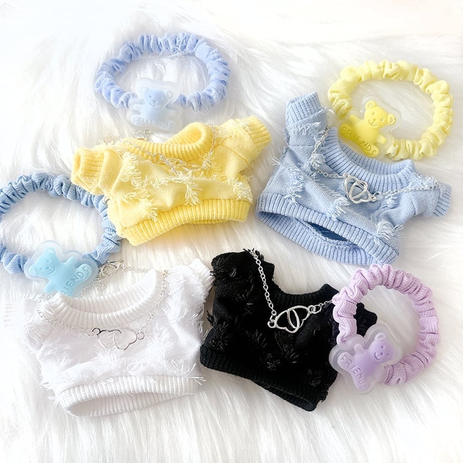 ぬいぐるみ用スウェット＆アクセサリーセット【10〜15cm用】TGMC-1089
