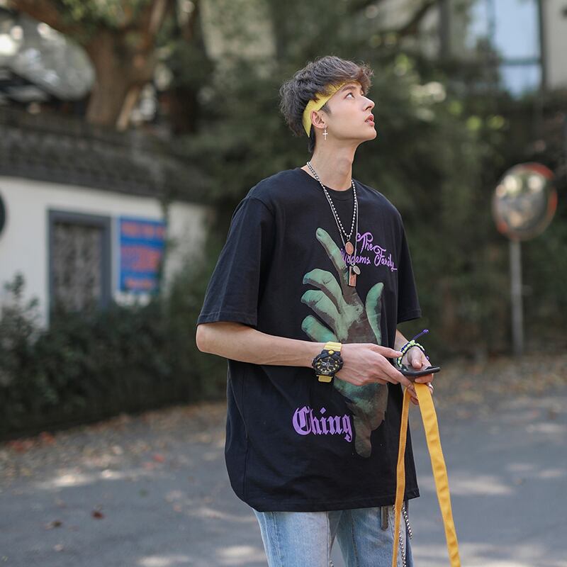 全2色 Tシャツ カットソー プリント カジュアル シンプル