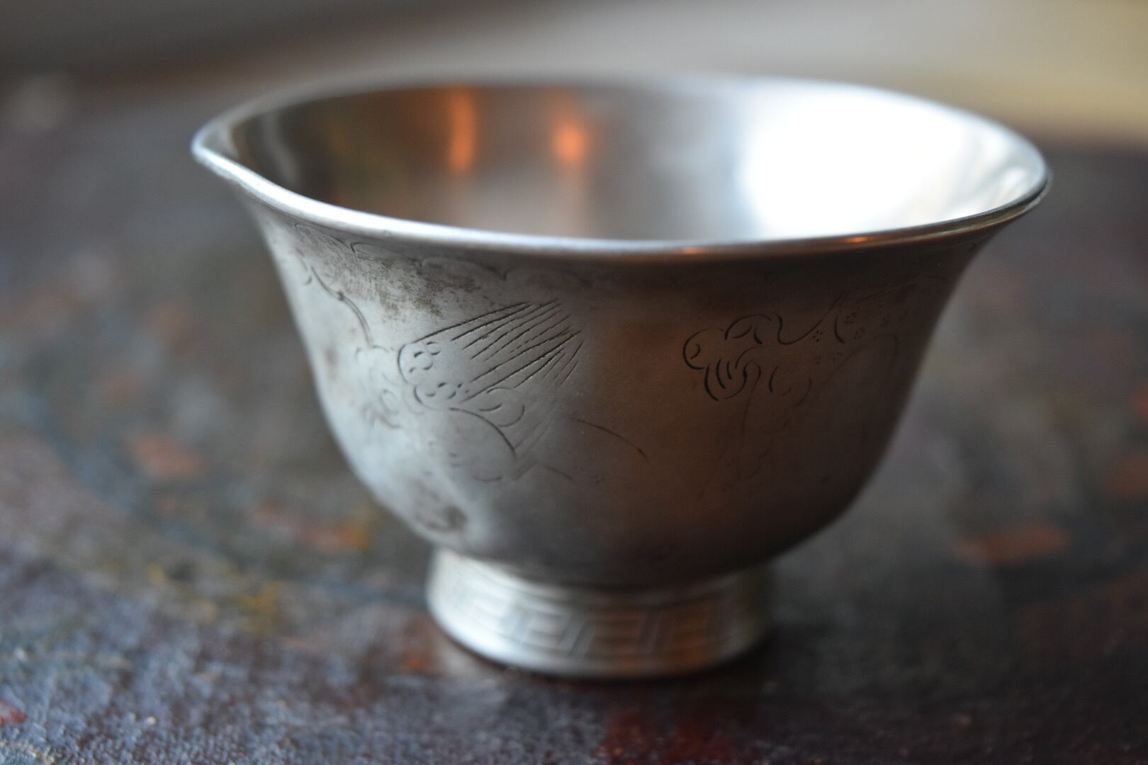 ラダック・龍柄彫り銀碗 | 旅する骨董屋 喜八 KIHACHI.ANTIQUE