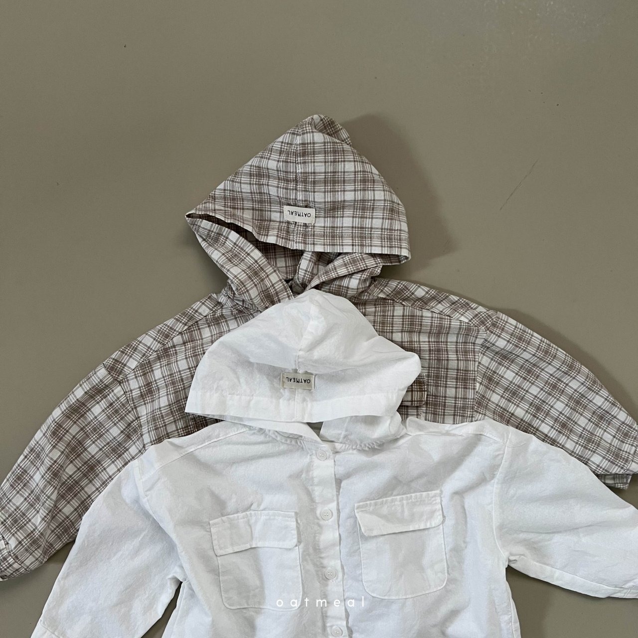 即納) Move Hooded Shirt 110 | oatmeal - 8