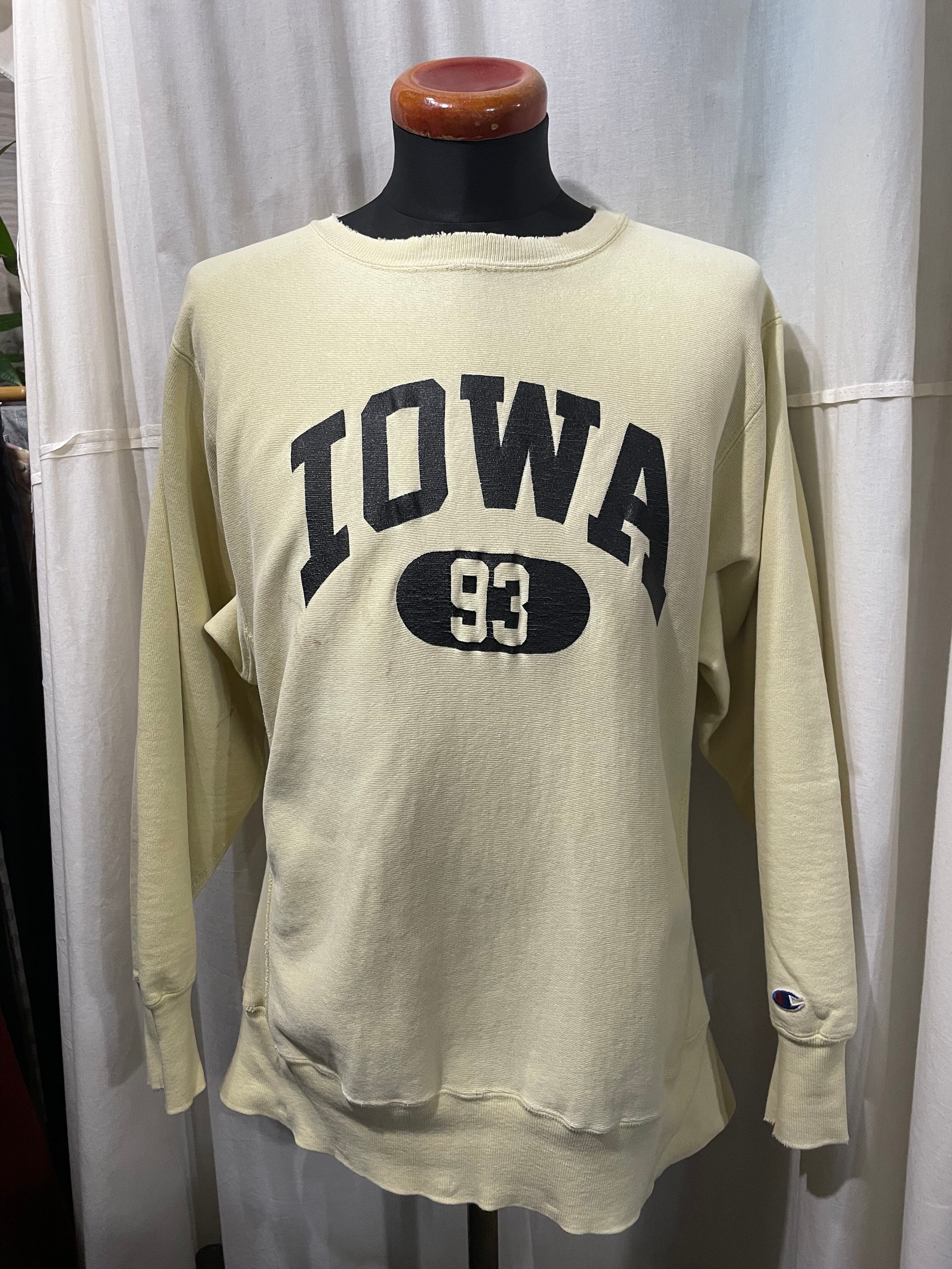 USA製 80's vintage champion リバースウィーブ IOWA スウェット L