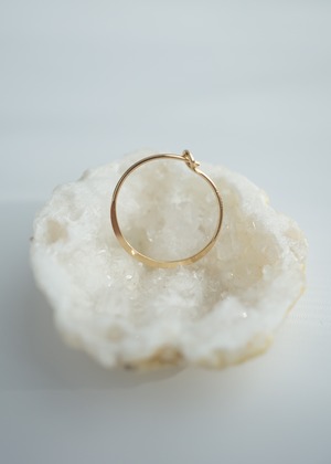 【片側販売】フープピアス金具-チャーム専用／K14GF -S size