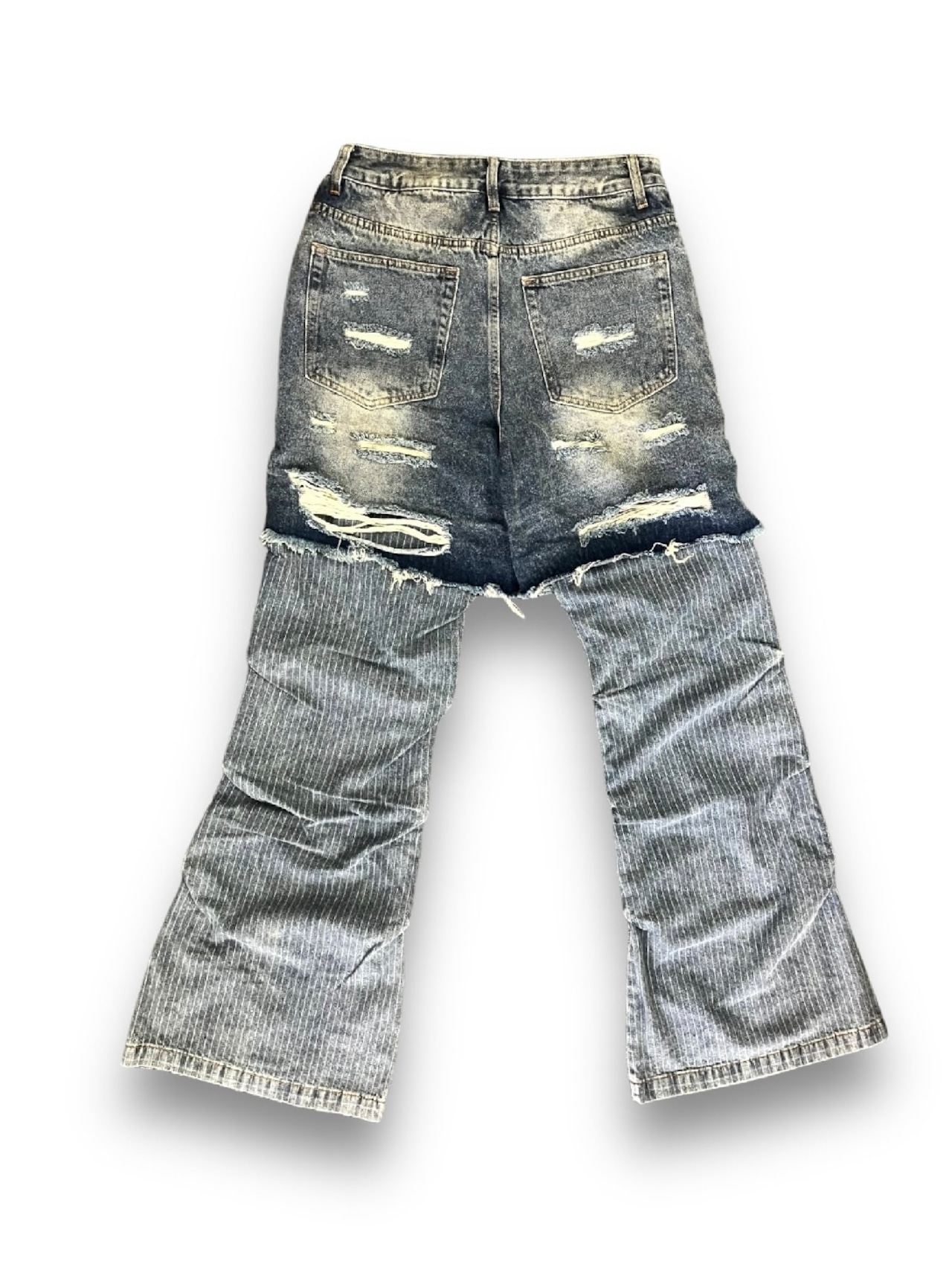 【PLANET STUDIO】stripe layered pantsn (2color)
