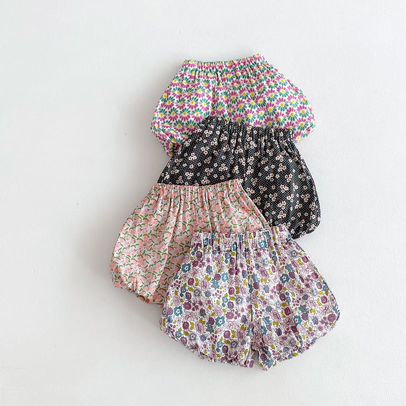 【BABY】2024夏新作 花柄ブルマ