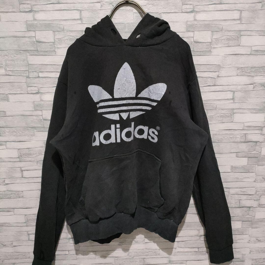 adidas 90sビンテージ ビッグトレフォイルロゴ コート 裏ボア L adidas 90sビンテージ ビッグトレフォイルロゴ コート 裏ボア L