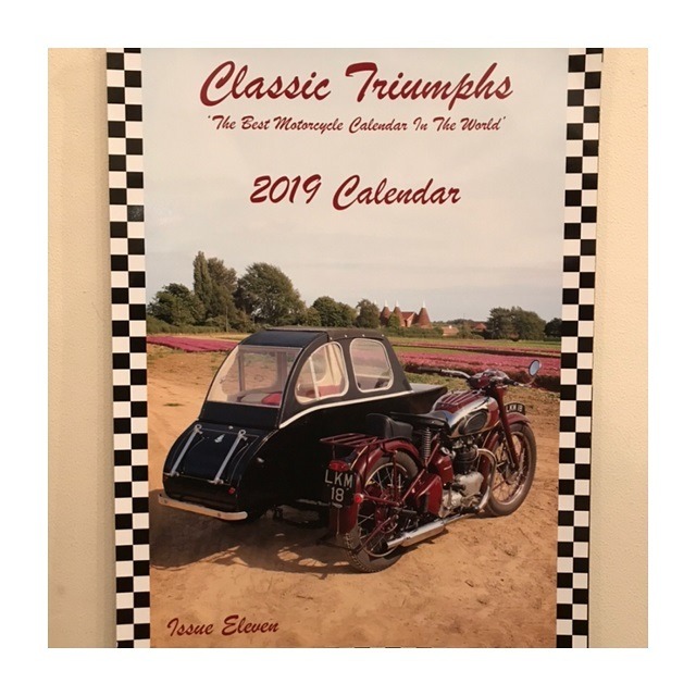 2019 Calendar " Classic Triumphs " the best motorcycle calendar in the world