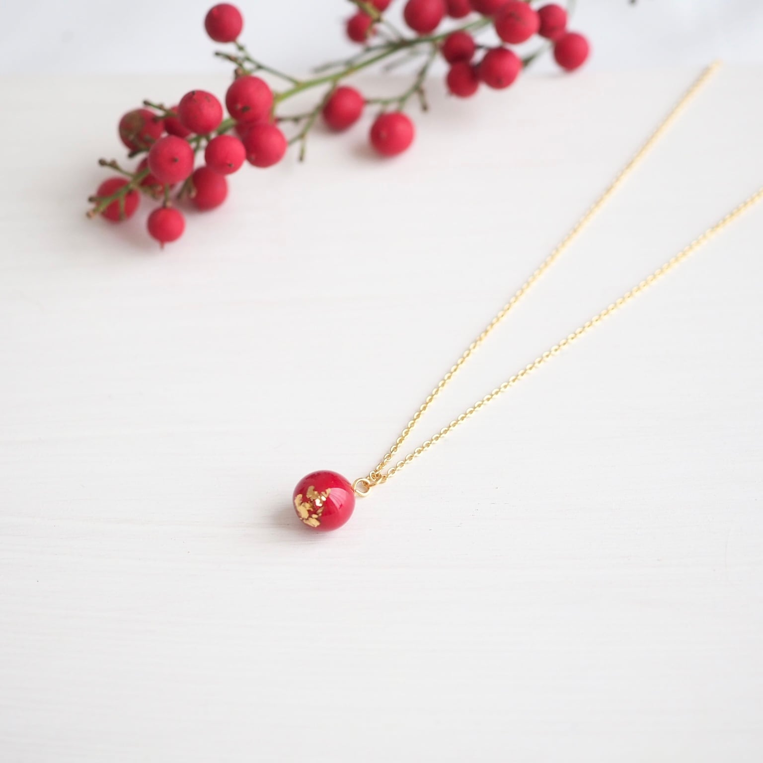 shizuku ネックレス -南天- | hakumokuren online shop