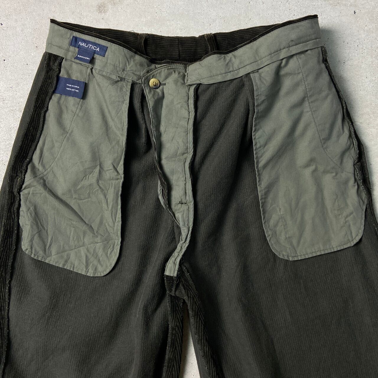 NAUTICA ノーティカ コーデュロイパンツ 太畝 ワイド 2タック