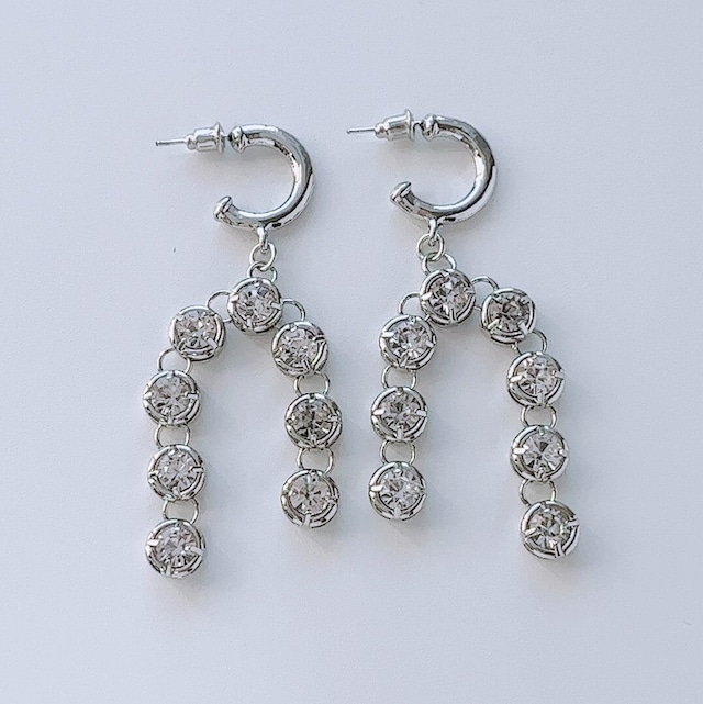 Uターンフープピアス（針S925）