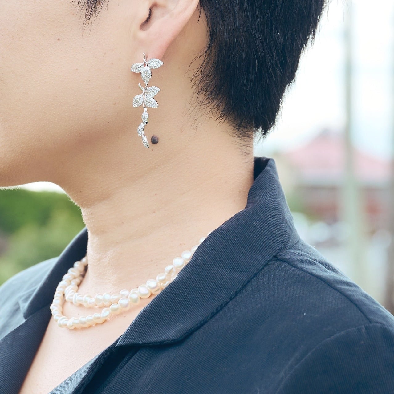 Lagoon Original バロックパール ロングネックレス 80cm ポテト