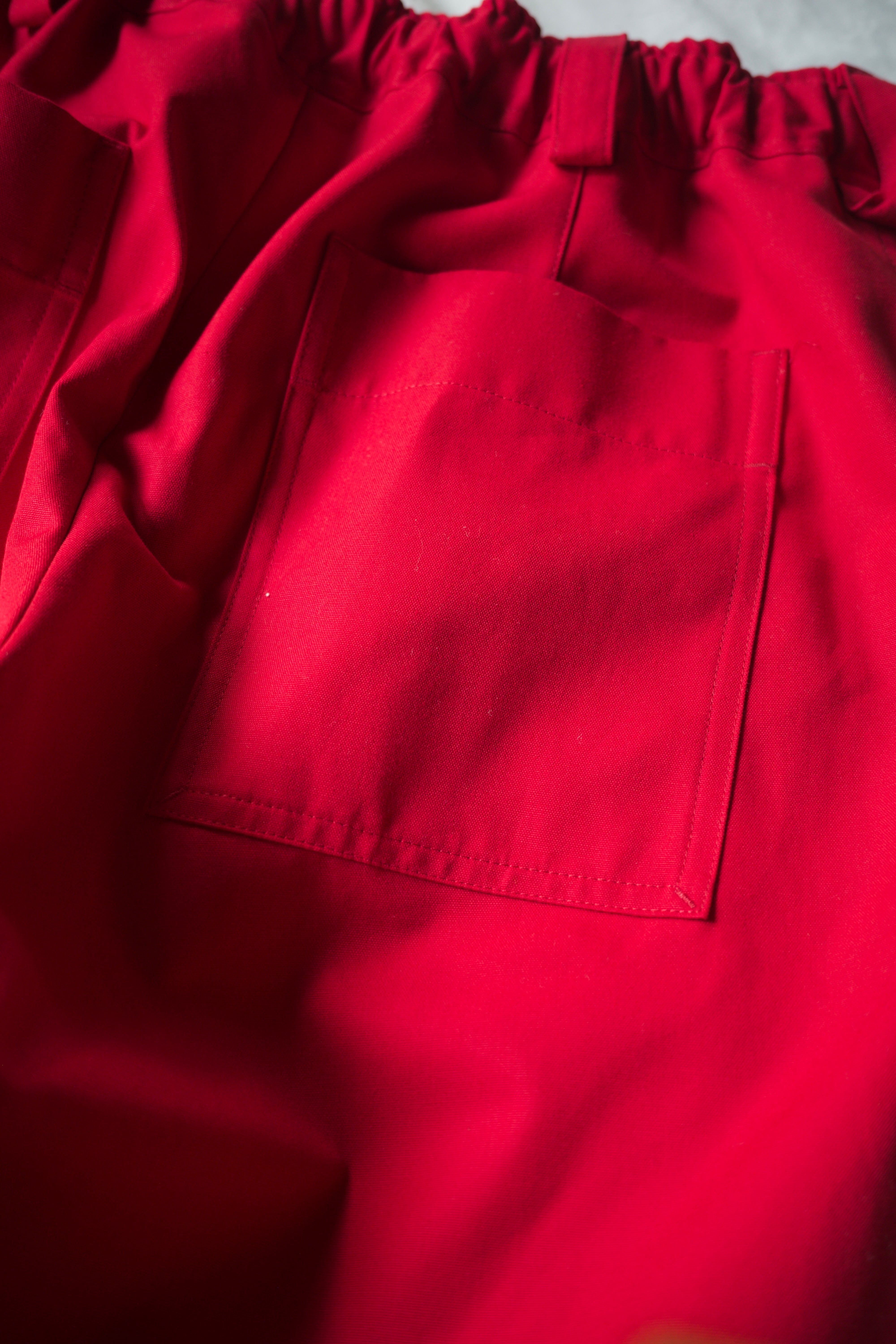 Meryll Rogge 【WORKWEAR DRAWSTRING CHINO -RED-】 | lloomm