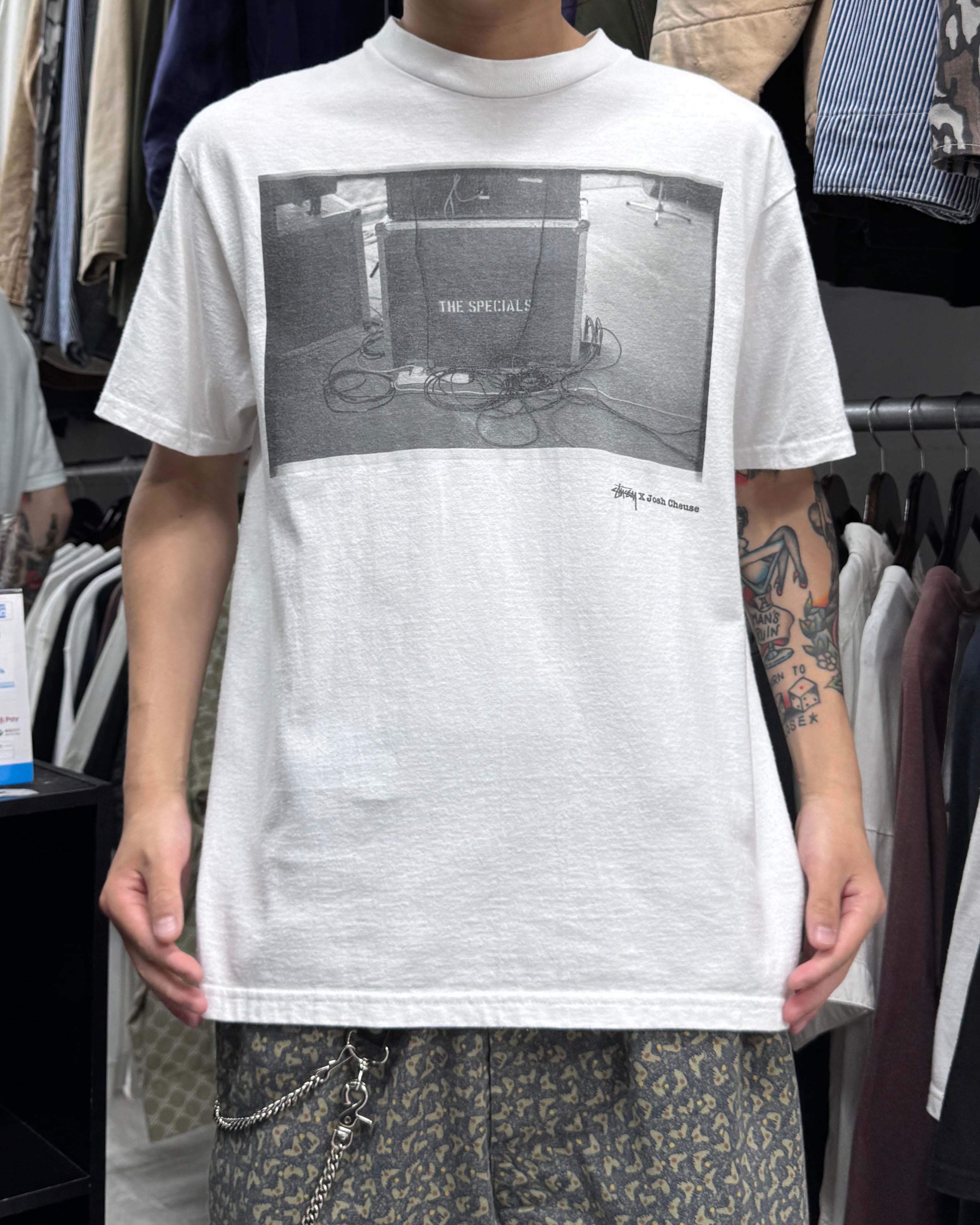 00's old stussy Photo Design Tee ”Josh Cheuse”” The Specials