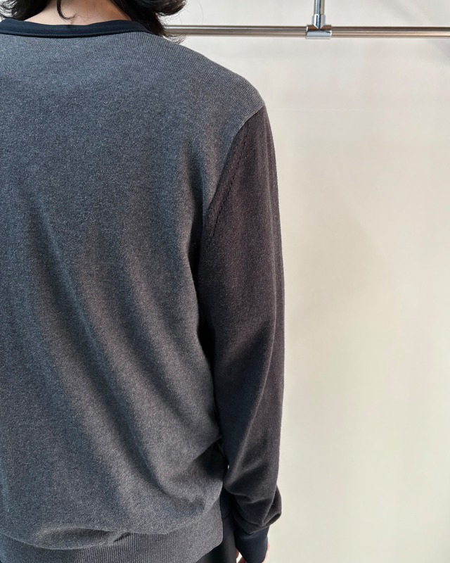 【2016SS/Maison Margiela】bicolor v-neck cardigan