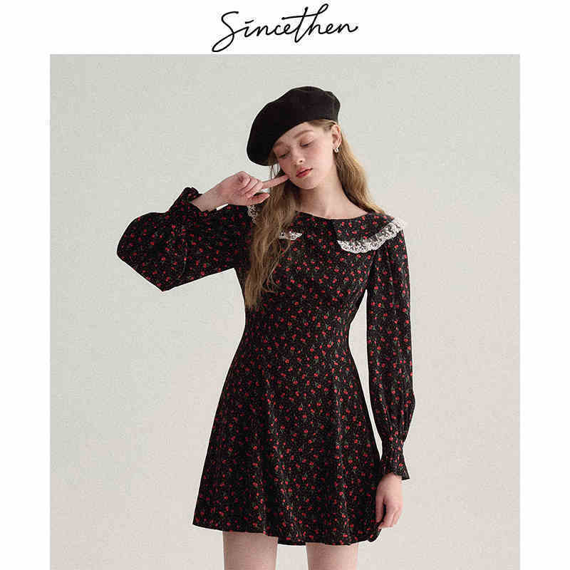【Since Then】長袖 ロングフレンチ ドレス Since Then | スタイウェル | Stywell