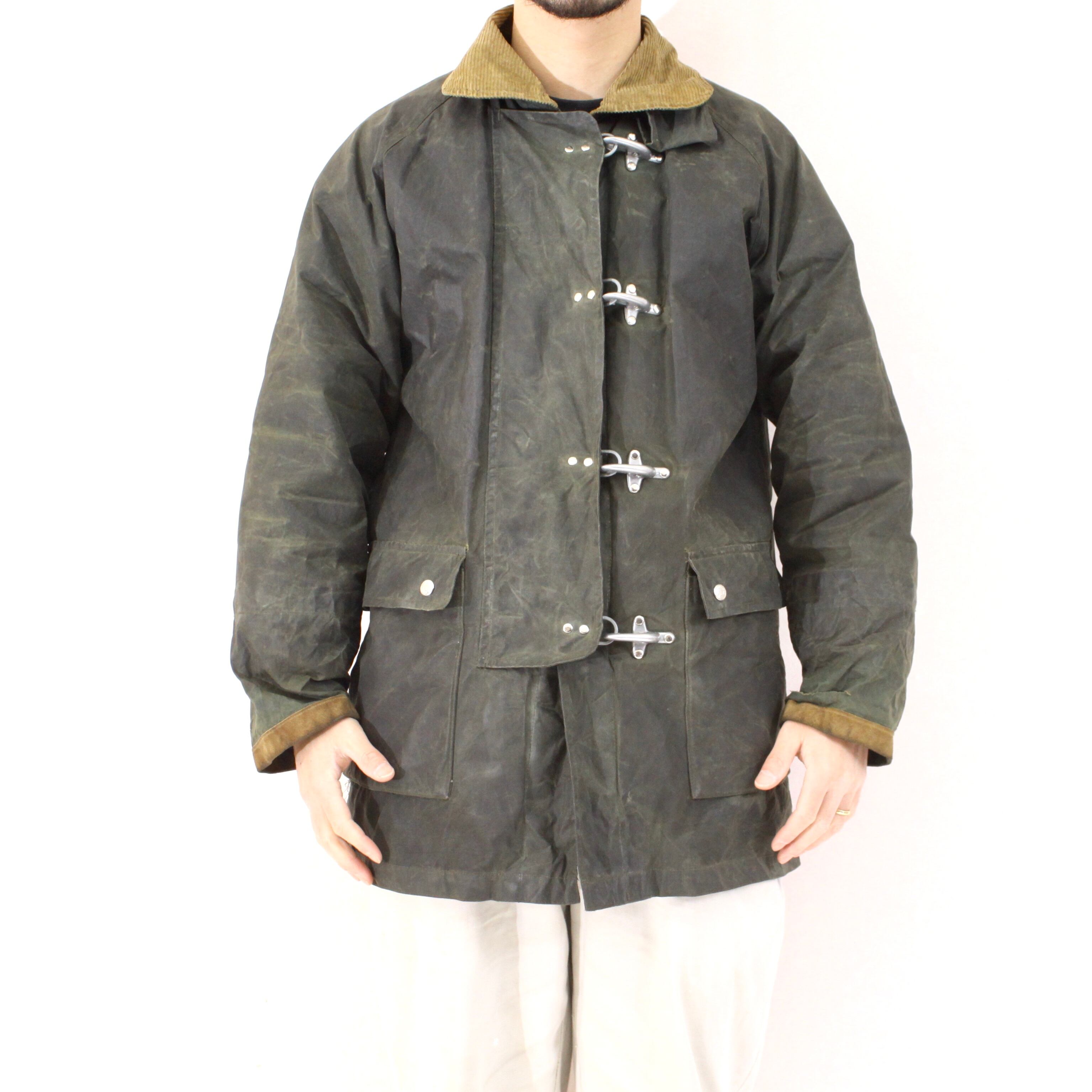 1013. UK oiled cotton fireman jacket オイルドコットン ブランケット