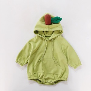 【 OUTLET 】green apple パーカーロンパース 全1色