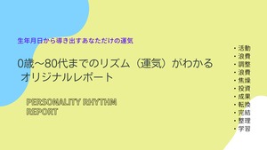 あなただけの運気「リズム」の分析レポート