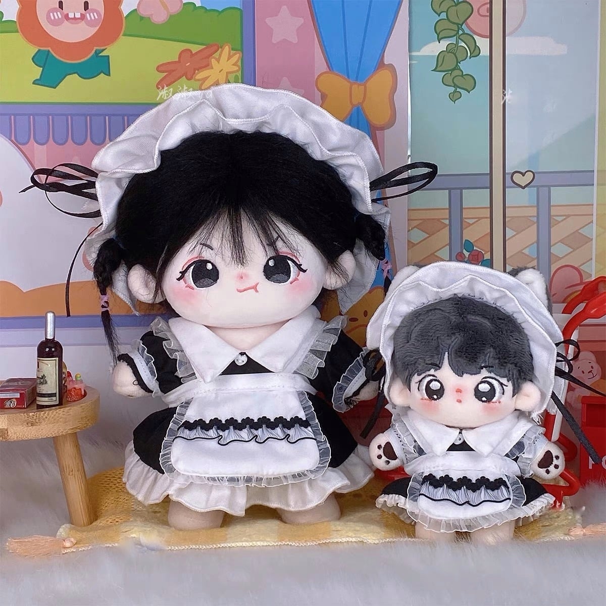 萌えきゅん3点セット』ちびぬい ぬい服 15㎝ 20㎝ドール 人形 オタ活