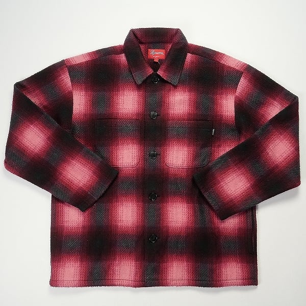 Supreme Shadow Plaid Fleece shirt S size