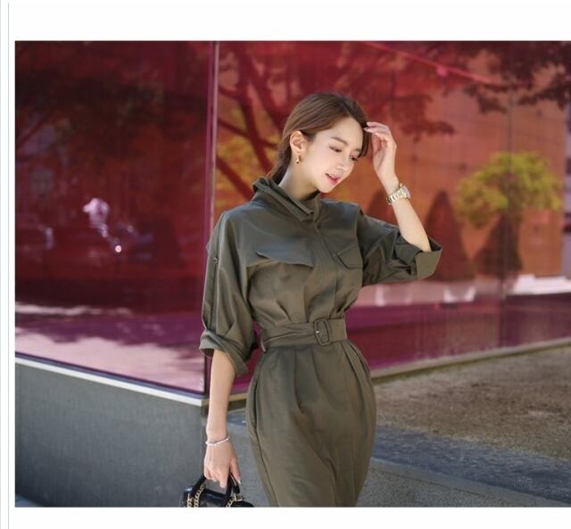 大人 ワンピース タイト 膝丈 タイトワンピース トレンチコート 姫系