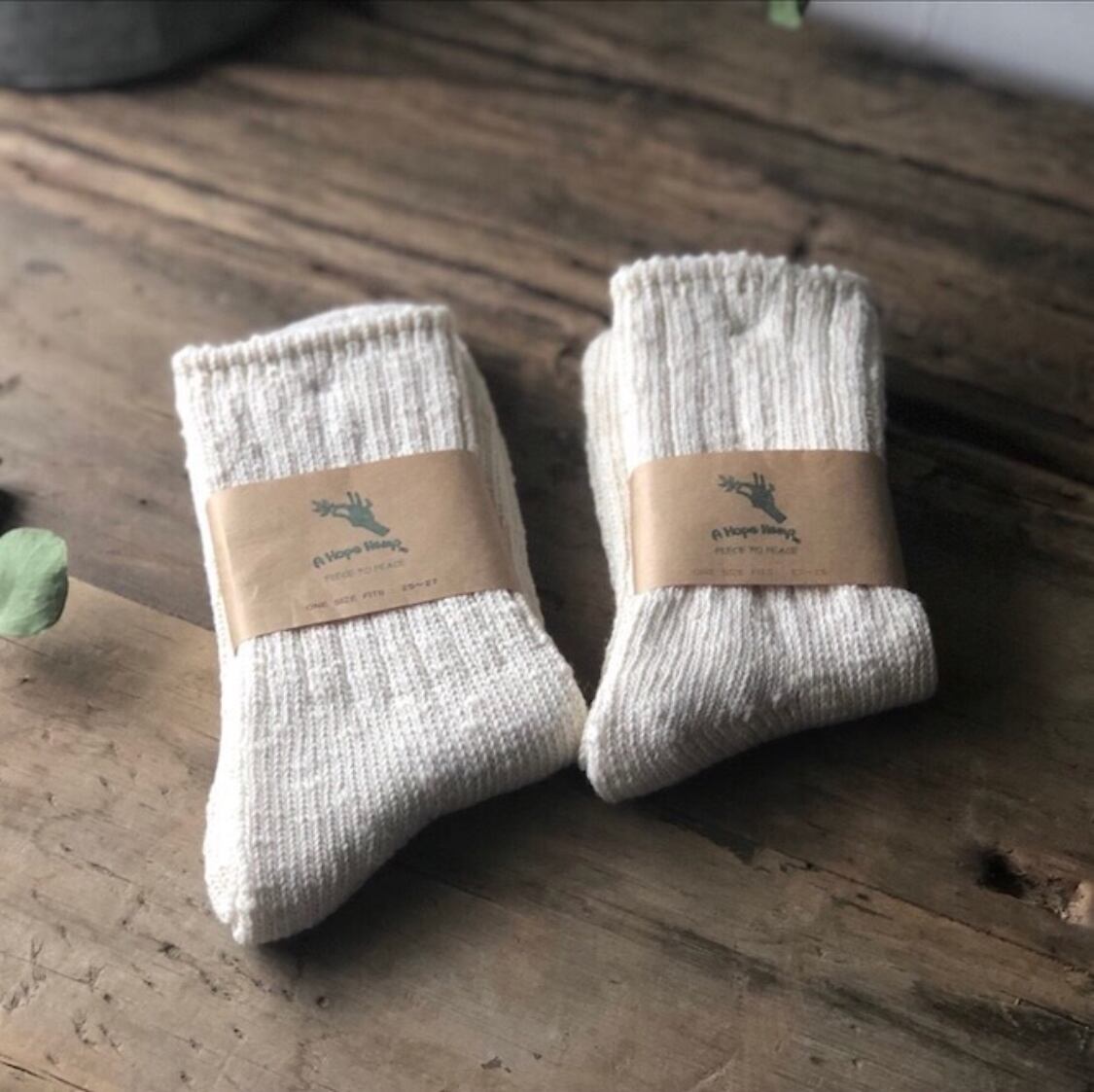 A HOPE HEMP ソックス ナチュラル