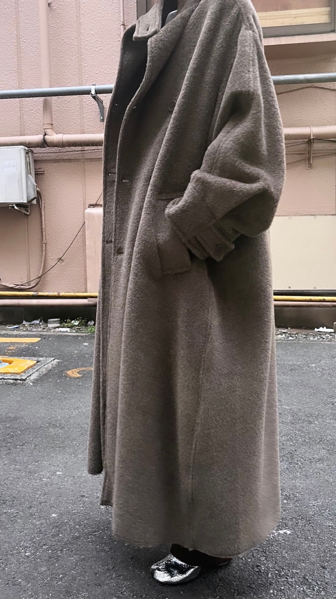 GABRIELA COLL GARMENTS  [DORMEUIL ALPACA OVERSIZED COAT ]