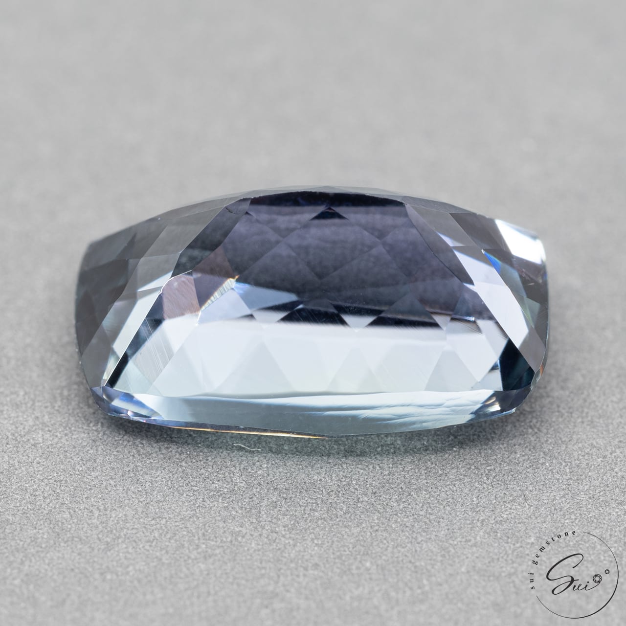 天然【非加熱】ゾイサイト・ブルーパープル・多色性 2.889ct 日独鑑別