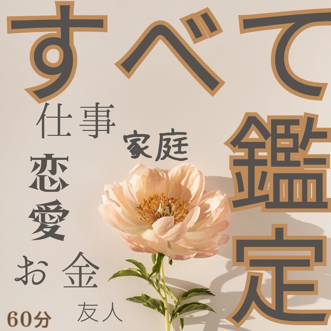 【WEB対面鑑定】鑑定：60分