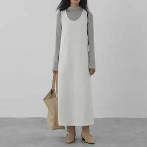 Fluffy Textured Sleeveless Dress T3747