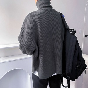 ボトルネックベーシックニット　MT0080367