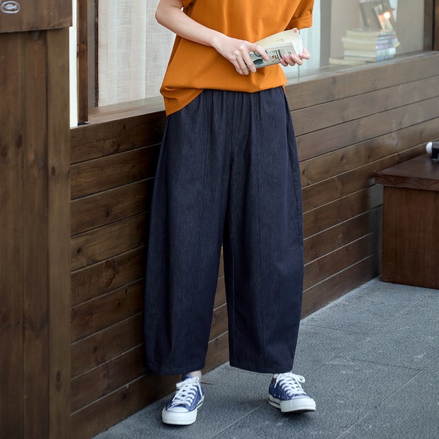 ワイドデニムパンツ　M2216