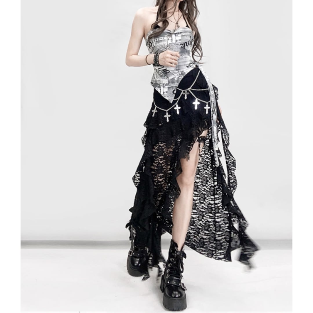 All lace skirt E7054