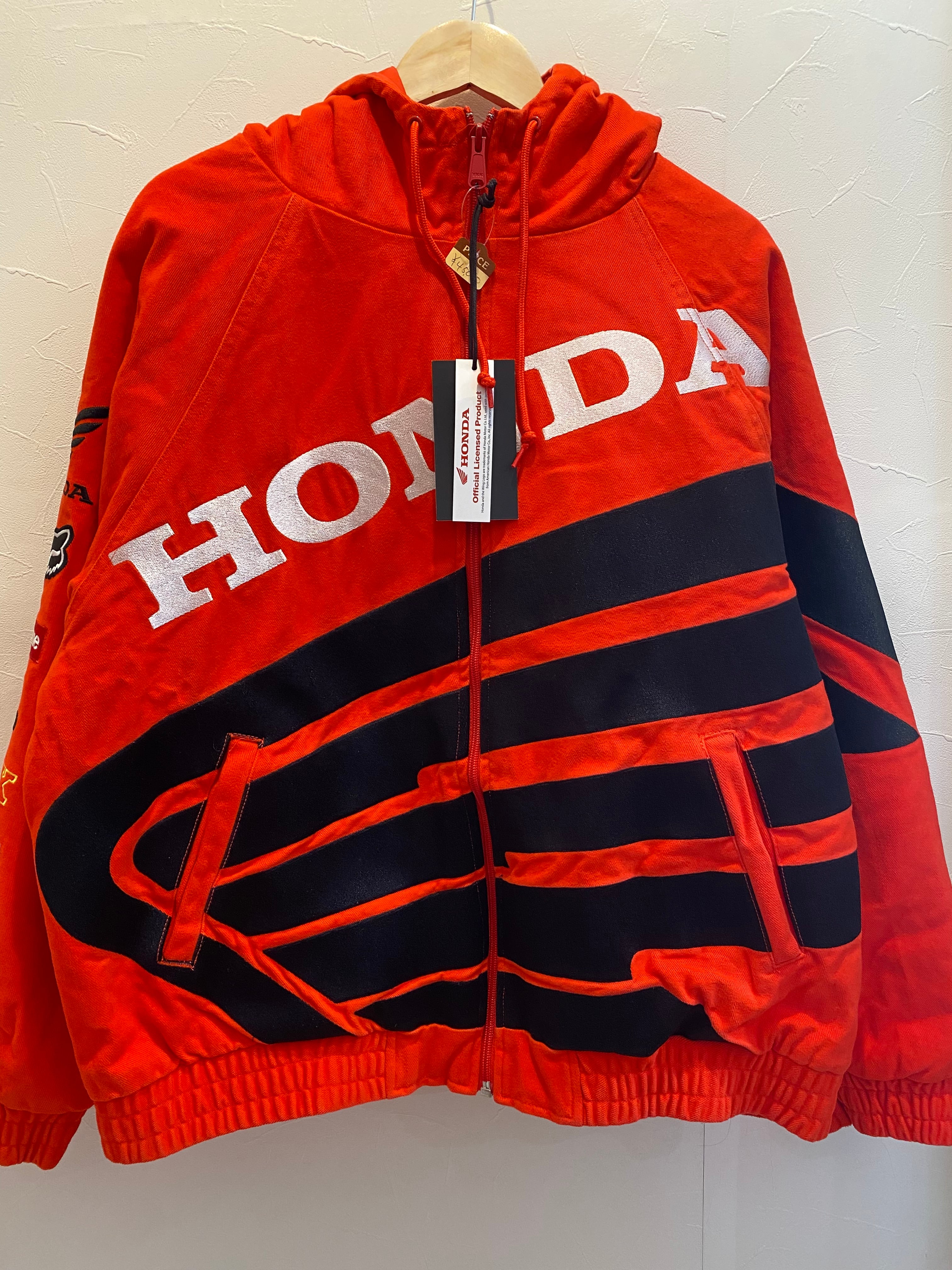 SUPREME HONDA FOX RACING PUFFY ZIP UP JACKET XL