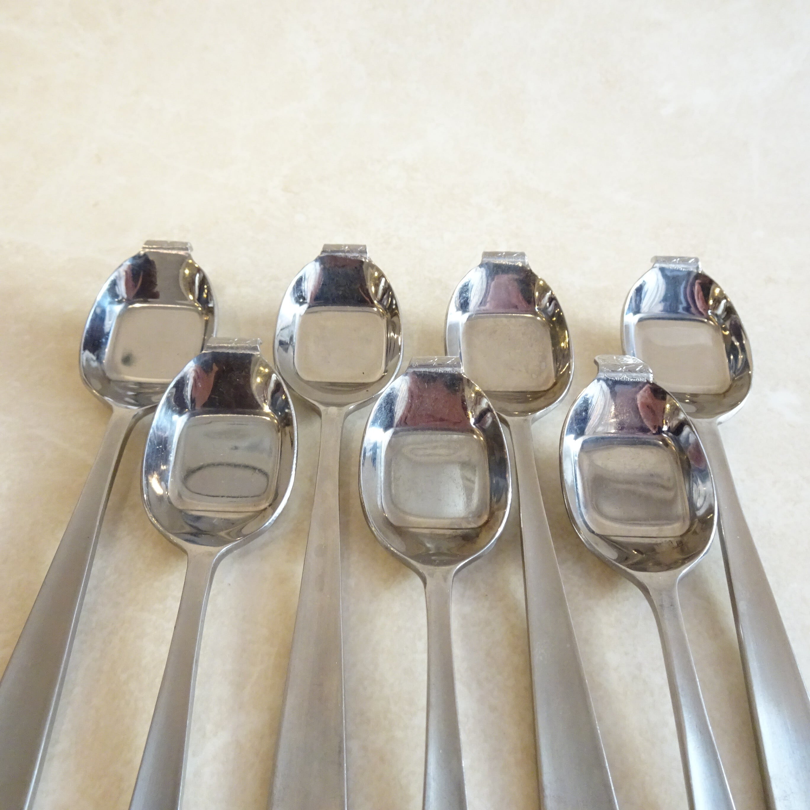 カフェロワイヤルスプーン7本セット（シルバー・先に葉っぱ） | 純喫茶