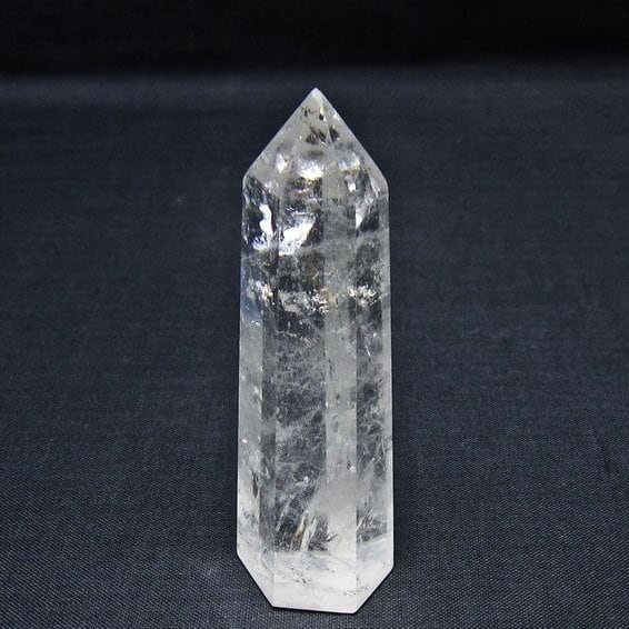 水晶 六角柱 ポイント 置物 一点物 142-11033
