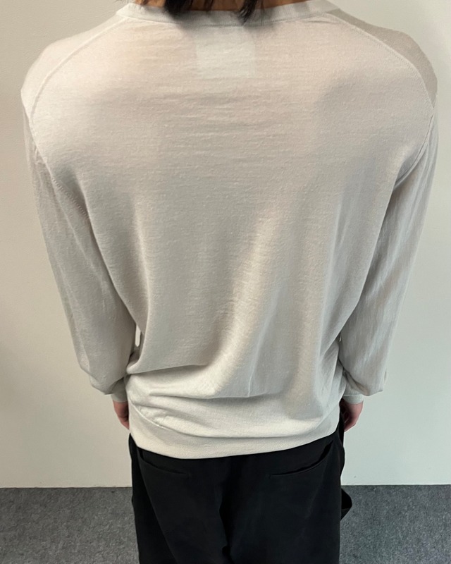 【GIORGIO ARMANI】v-neck long sleeve knit