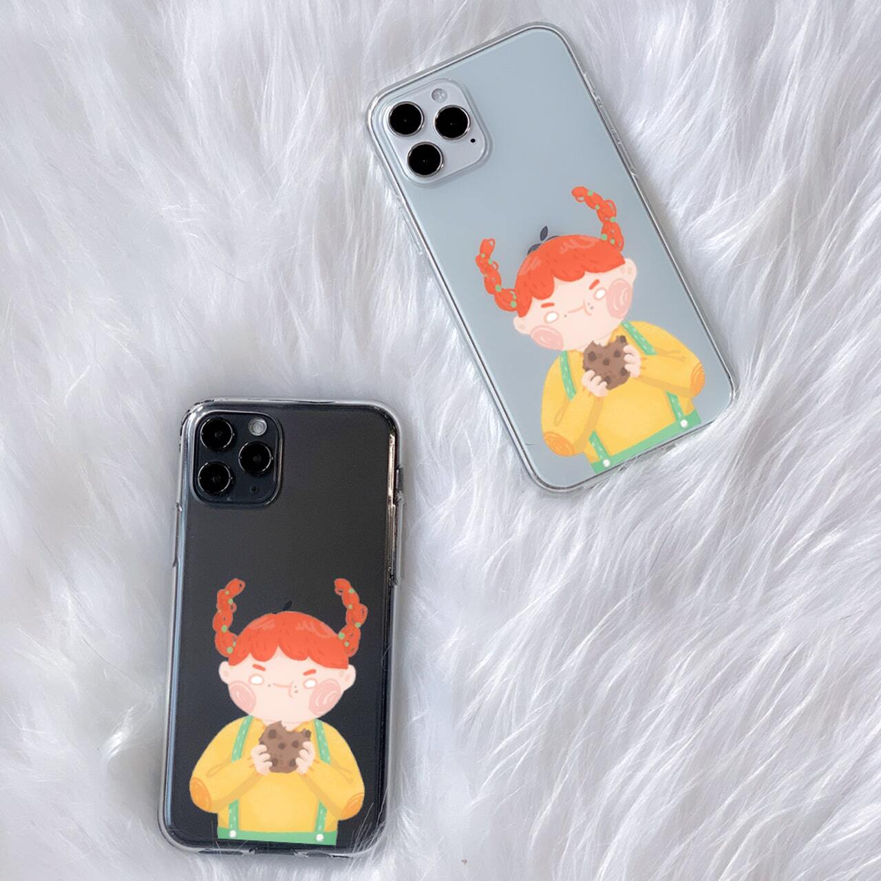 透明 クリア スマホケース ソフト Dol Menghee かわいい メルヘン イラスト キャラクター 韓国 デザイナーズ Iphone Android スマホ 携帯カバー クッキー少女 Dl10 アイフォン ギャラクシー Galaxy 韓国スマホケース専門店 Korean Case