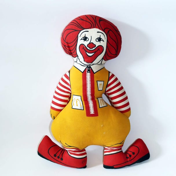 Vintage Ronald McDonald pillow doll・ヴィンテージ ドナルド ...