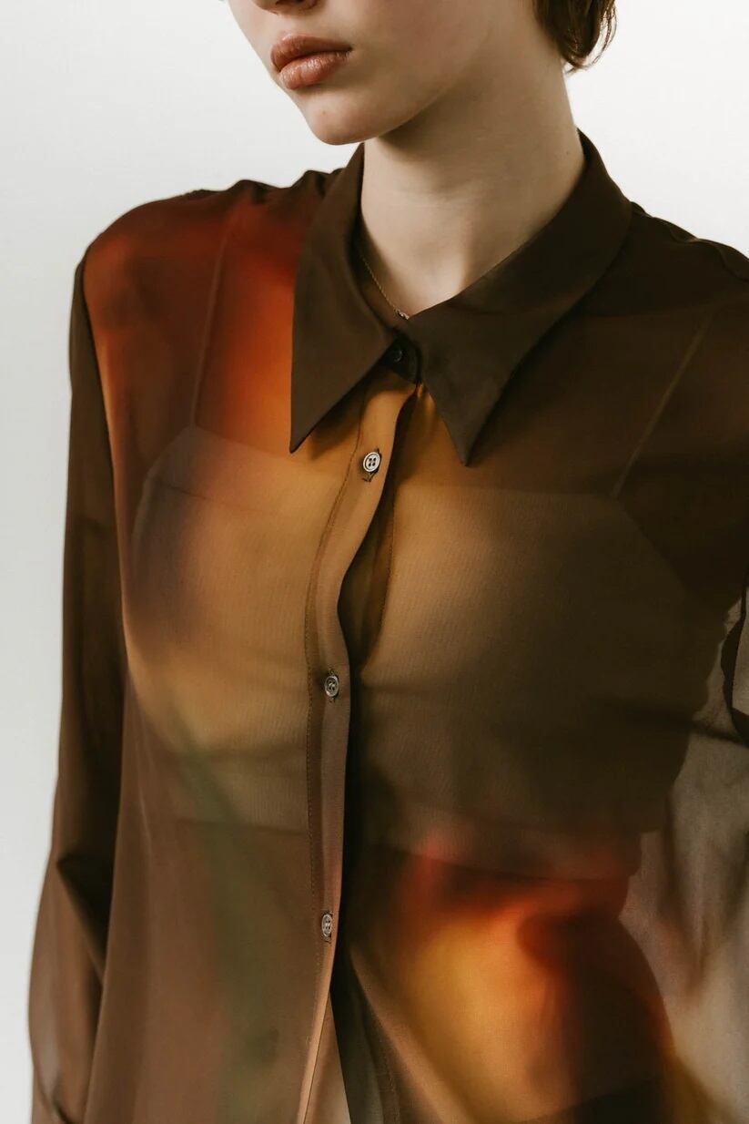 KnuthMarf(クヌースマーフ) flower print sheer shirt(unisex