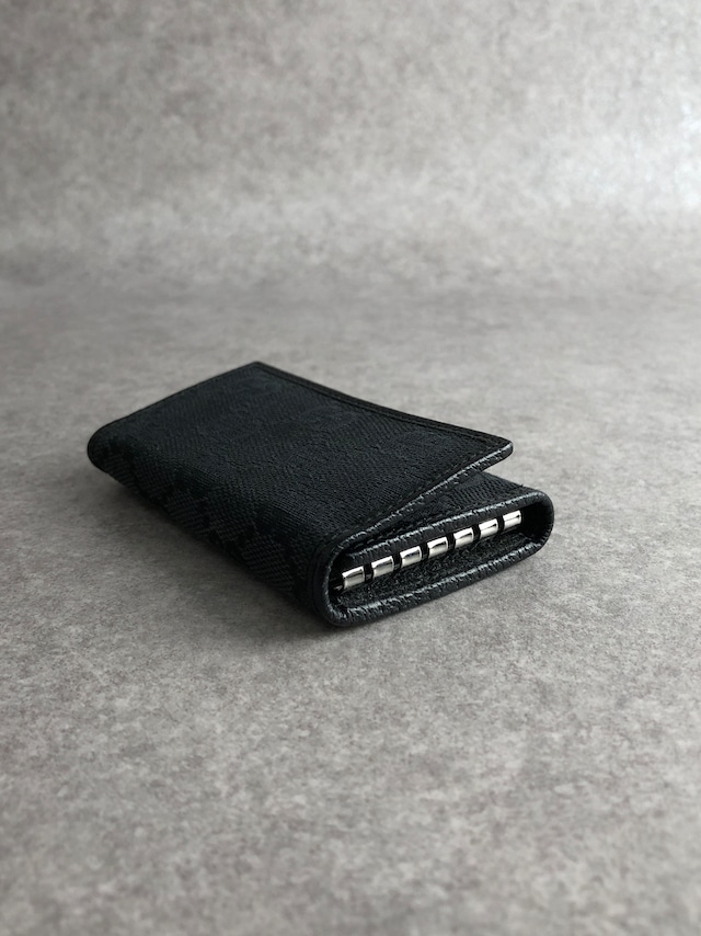 GUCCI グッチ GG柄 キーケース ブラック キャンバス 6連 04564R F40IR 1000 vintage ヴィンテージ オールド ureigf