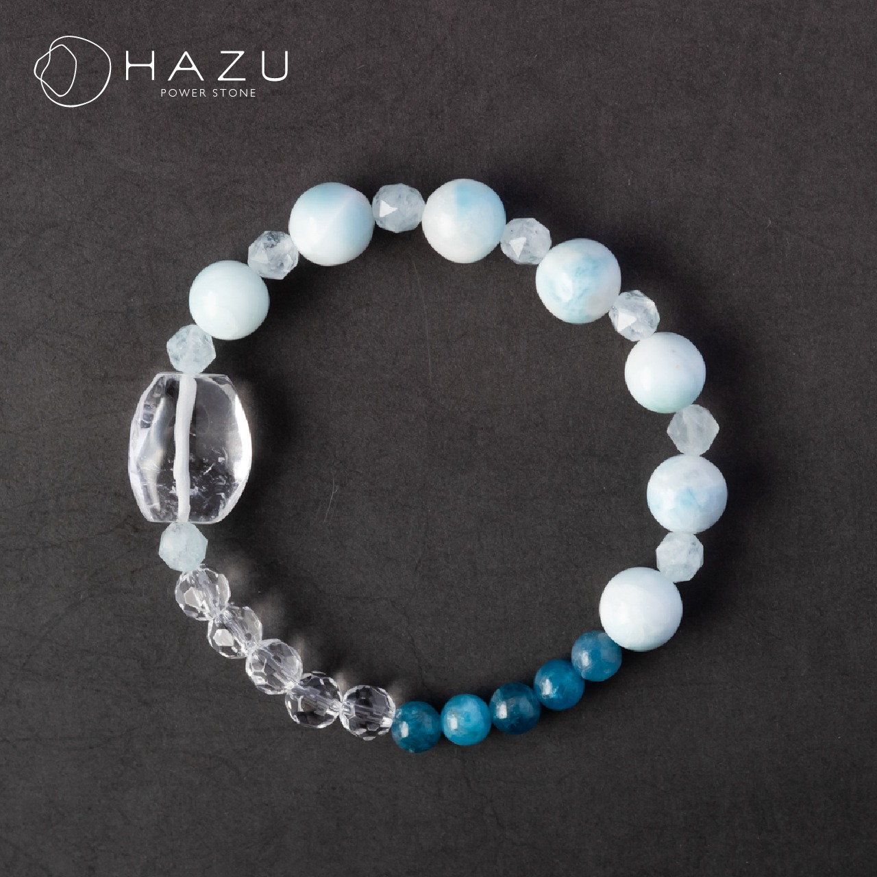 SALE☆大きな癒しアイスラリマー［アイスラリマー／アパタイト／アクアマリン／水晶］