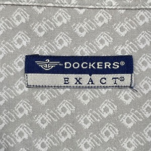 【DOCKERS】オープンカラー 半袖 シャツ 柄シャツ オールパターン 総柄 柄物 開襟 ドッカーズ US古着