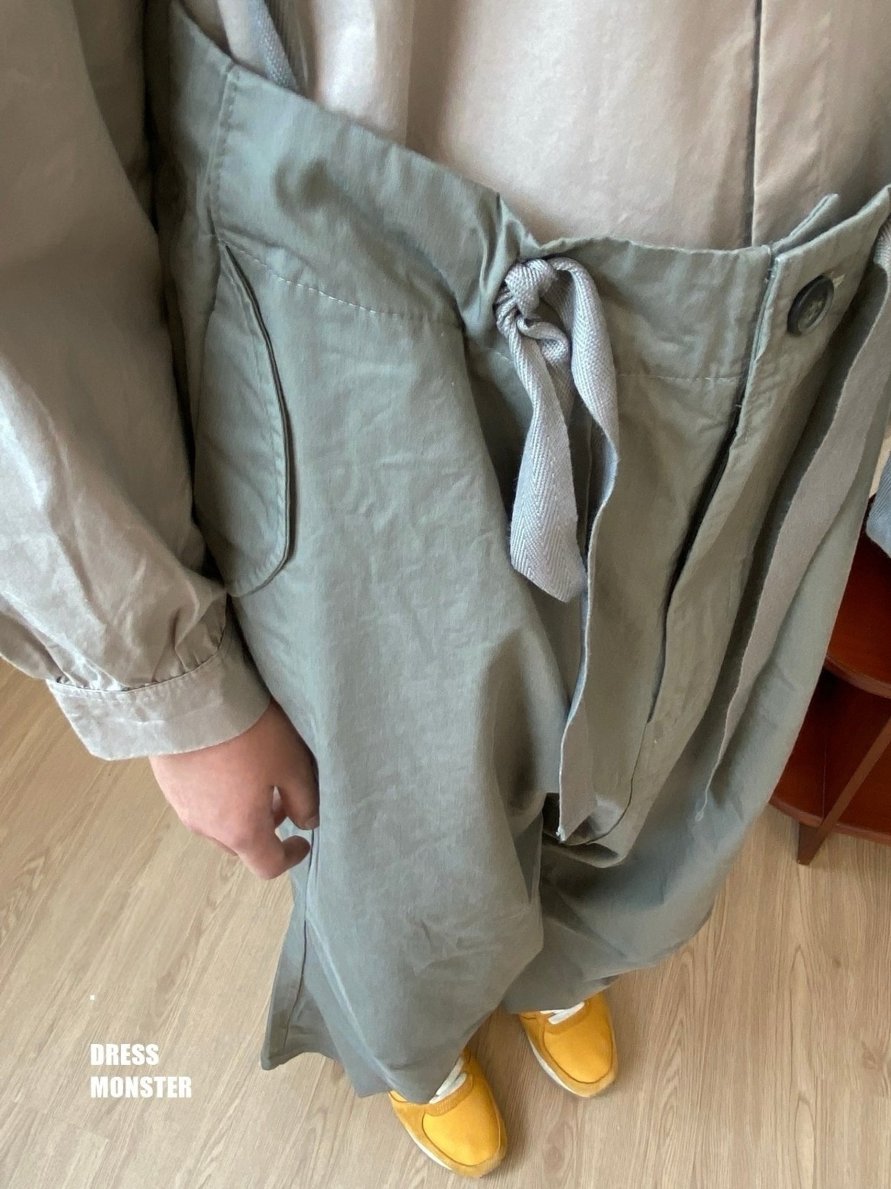 【ドレスモンスター DRESS MONSTER】USNオーバーオール カーキ 110~160cm - 5