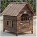 Lサイズ 天然木製 犬小屋 本格的 犬小屋 お屋根 取り外し お掃除ラクラク ワンちゃんハウス  DIYする犬小屋