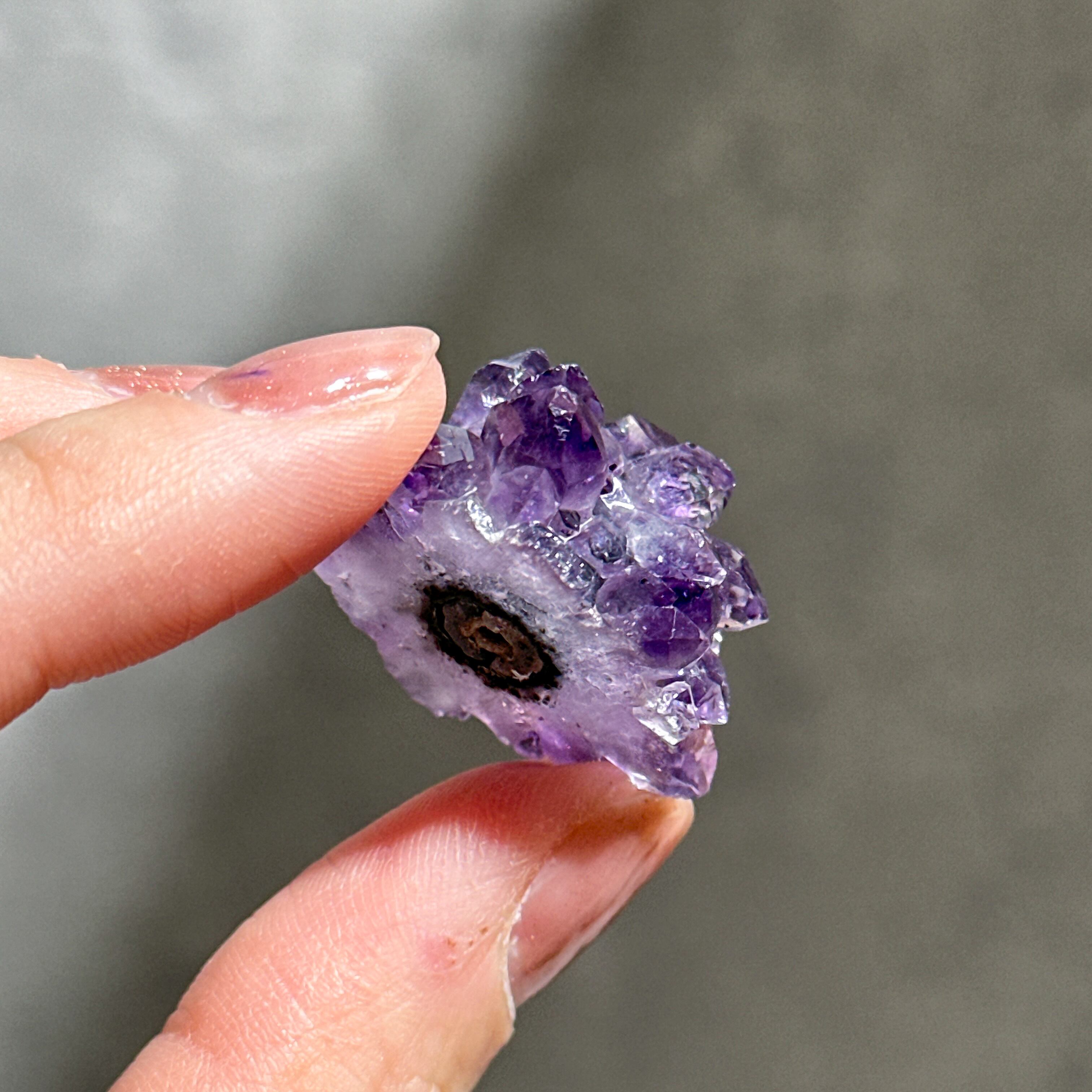 ウルグアイ産フラワーアメジスト 原石23◇ Flower Amethyst ◇天然石