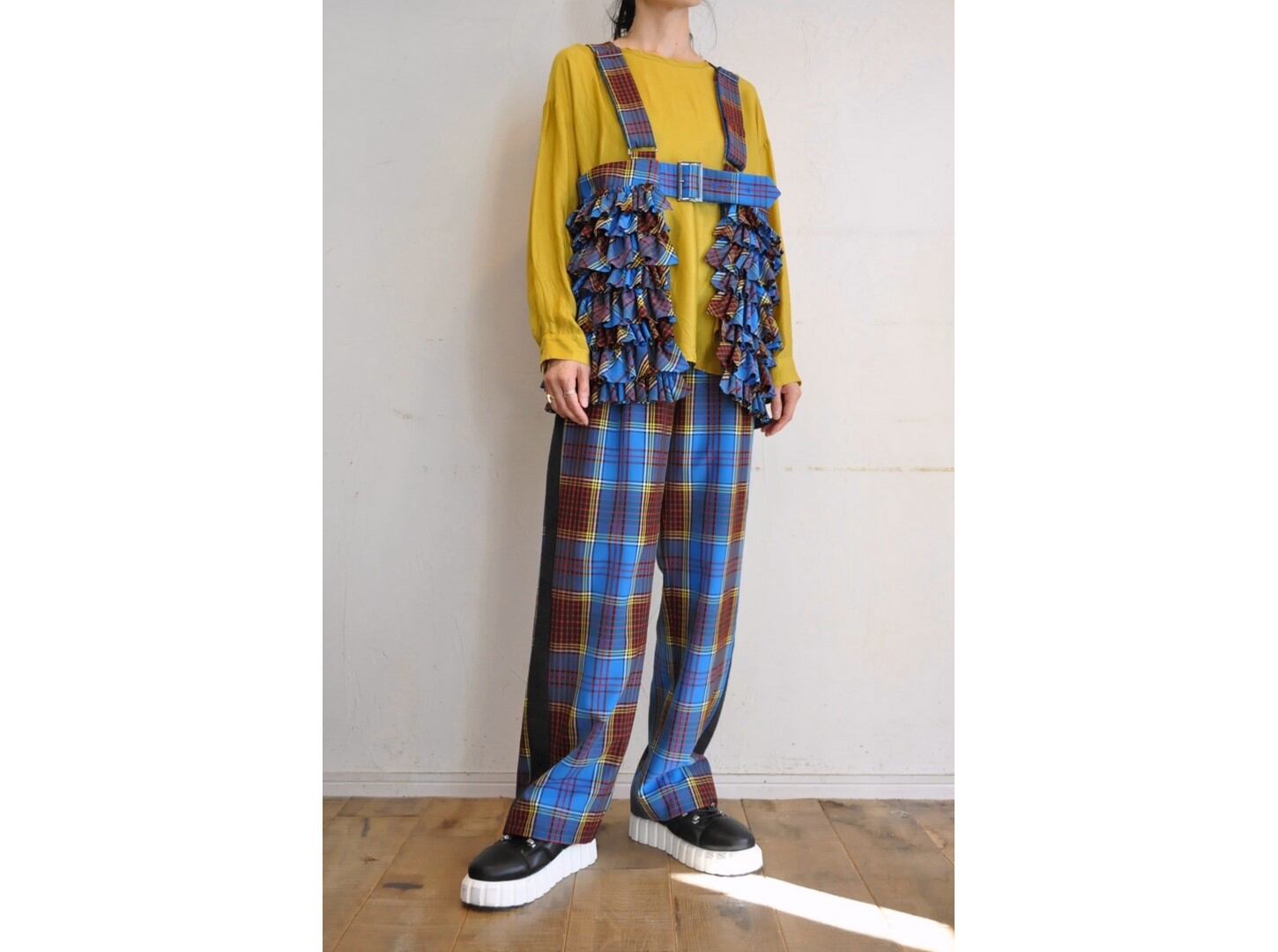 thomas magpie】check vest /【トーマスマグパイ】チェックベスト