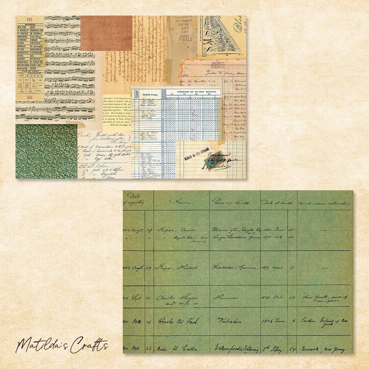 デザインペーパー MA-0008 | Matilda's Crafts