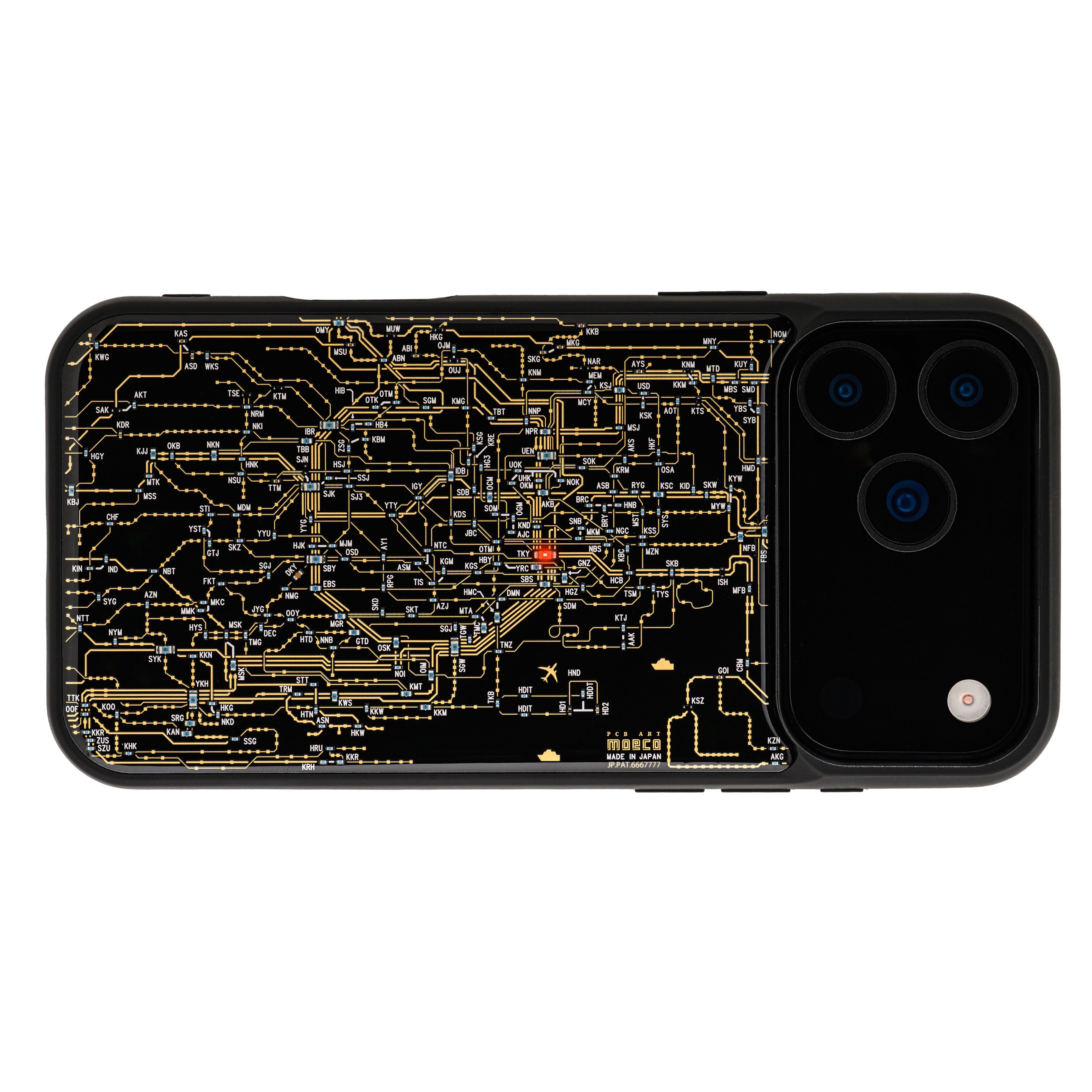 FLASH 東京回路線図 iPhone 17 Pro Max ケース | PCB ART moeco