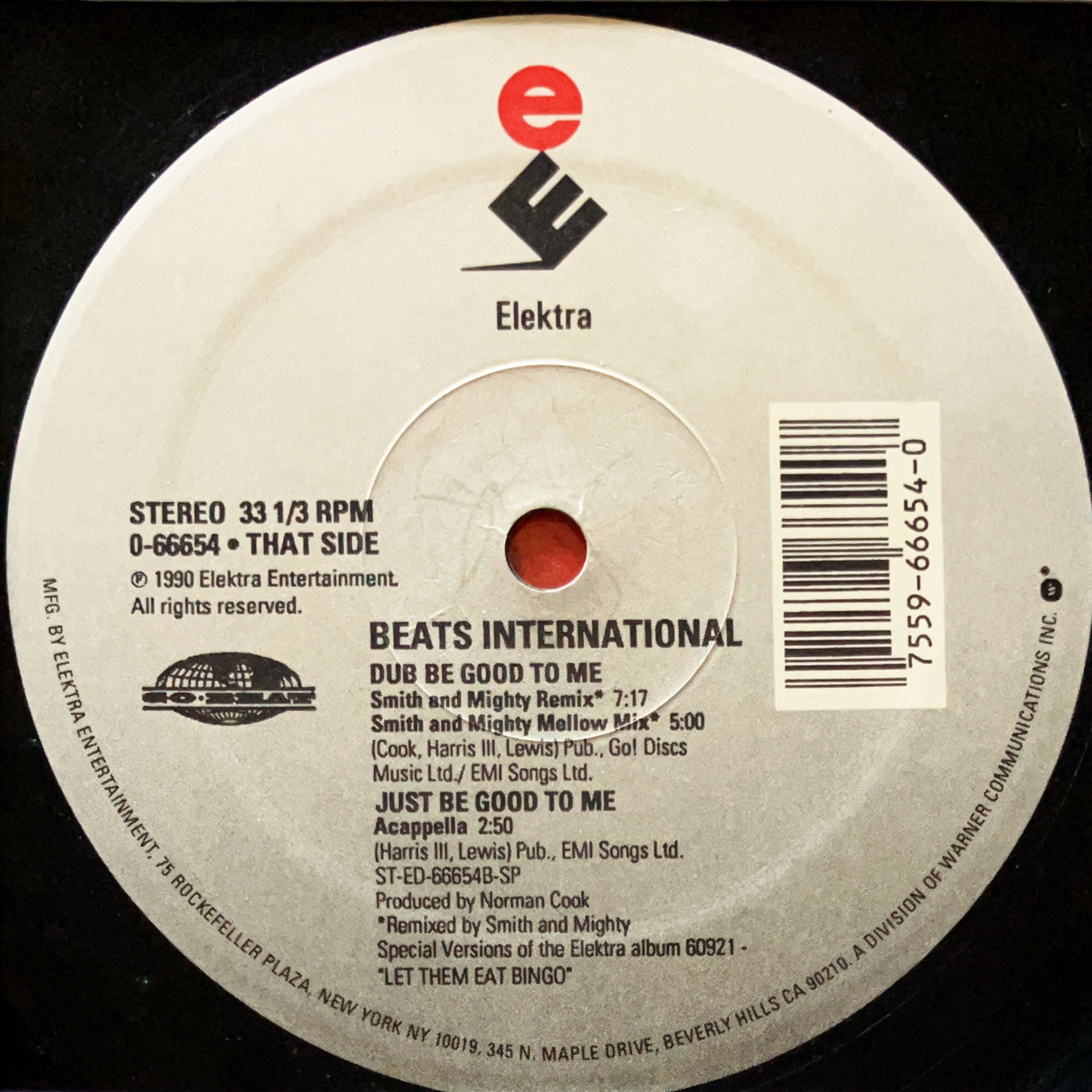 12”】Beats International / Dub Be Good To Me (Remixes) (Elektra