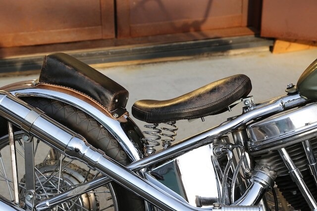 クラックレザー : 60sトラディション ソロシート & ピリオンパッド セット [スムース] (CBW06)